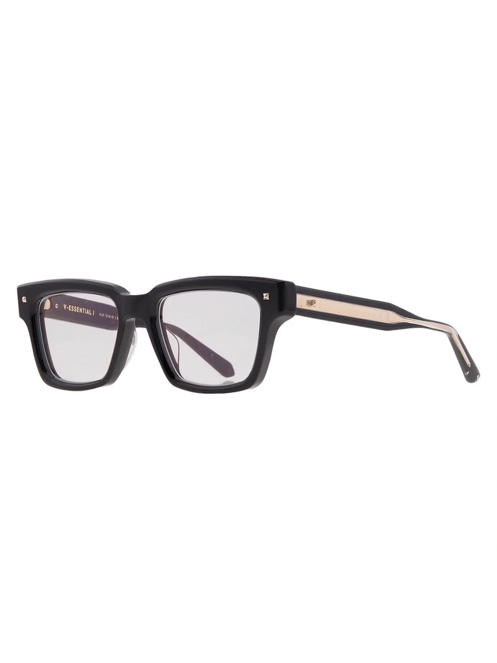 New Valentino V ESSENTIAL l VLX 121A Black Square Glasses Authentic